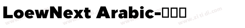 LoewNext Arabic字体转换